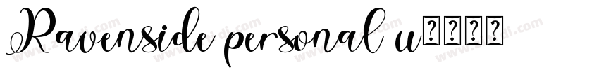 Ravenside personal u字体转换